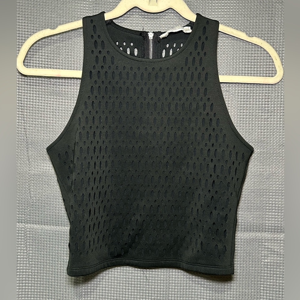 Abercrombie & Fitch Black Textured Tank Top